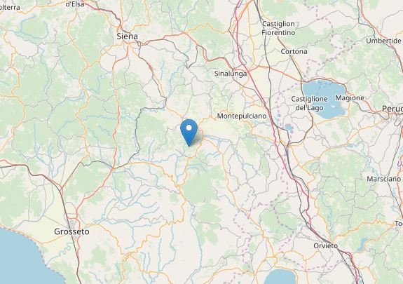 terremoto Castiglione d'Orcia Siena