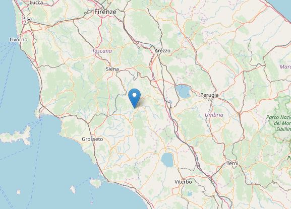 terremoto Castiglione d'Orcia Siena