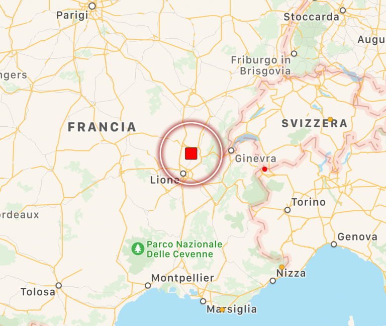terremoto francia oggi lione