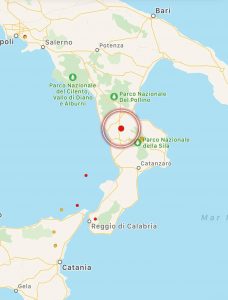 terremoto oggi bisignano cosenza