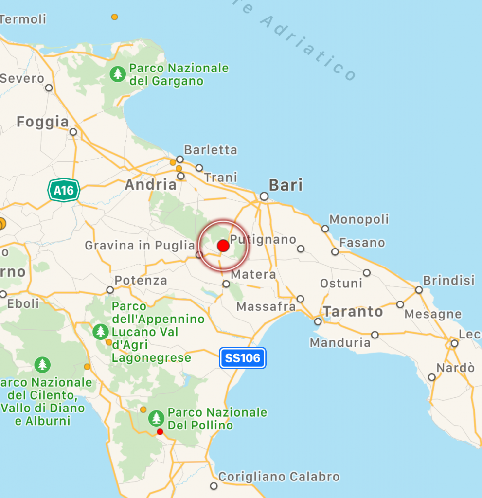 terremoto puglia oggi