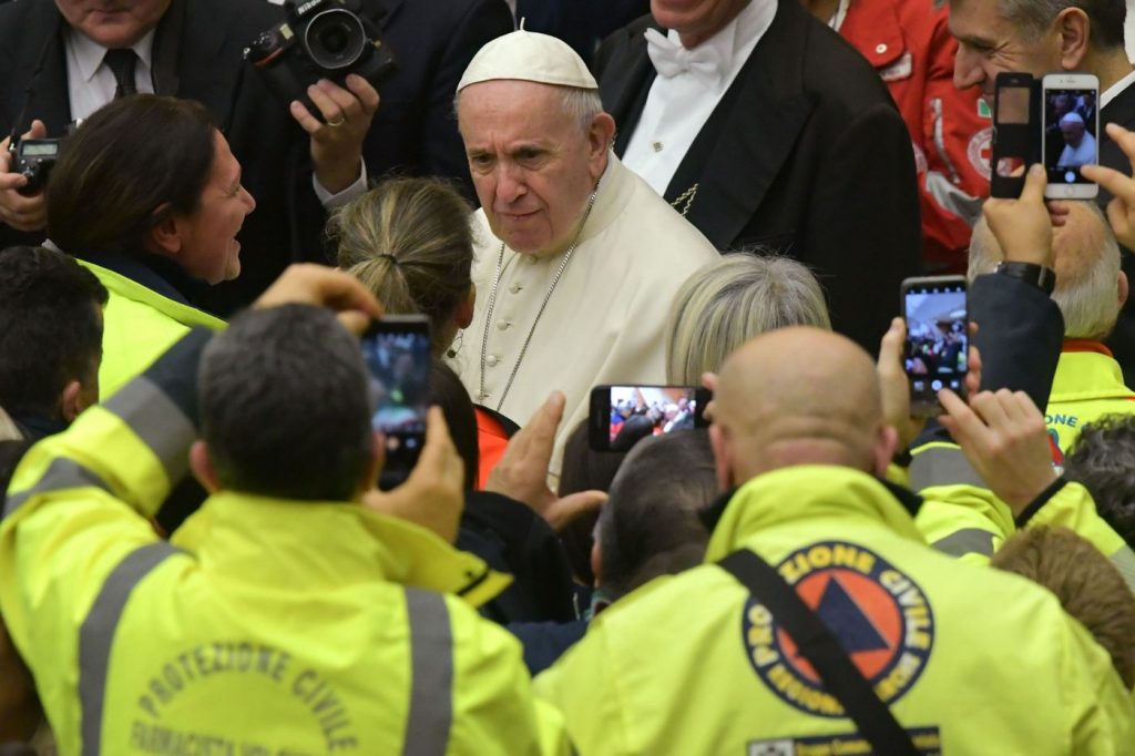 Papa Francesco Protezione civile