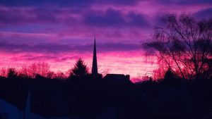 cielo viola inghilterra
