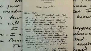 lettera george bush clinton