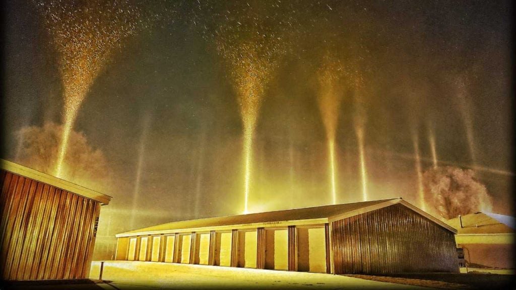 pilastri di luce wisconsin
