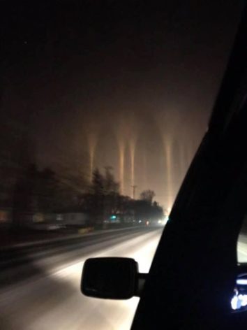 pilastri di luce wisconsin