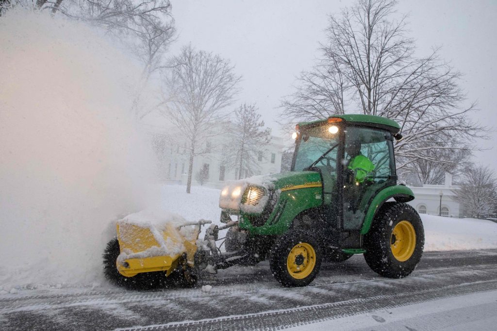 Maltempo, Washington sotto la neve