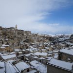 Freddo e neve in Basilicata, imbiancati i Sassi di Matera [GALLERY]