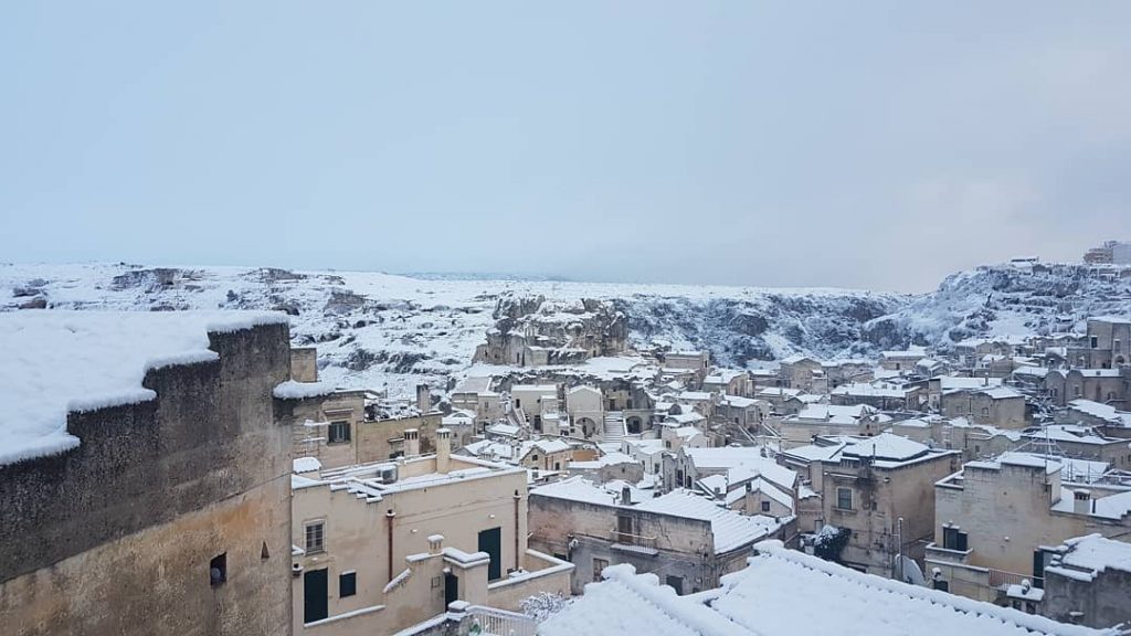 Sassi Matera neve