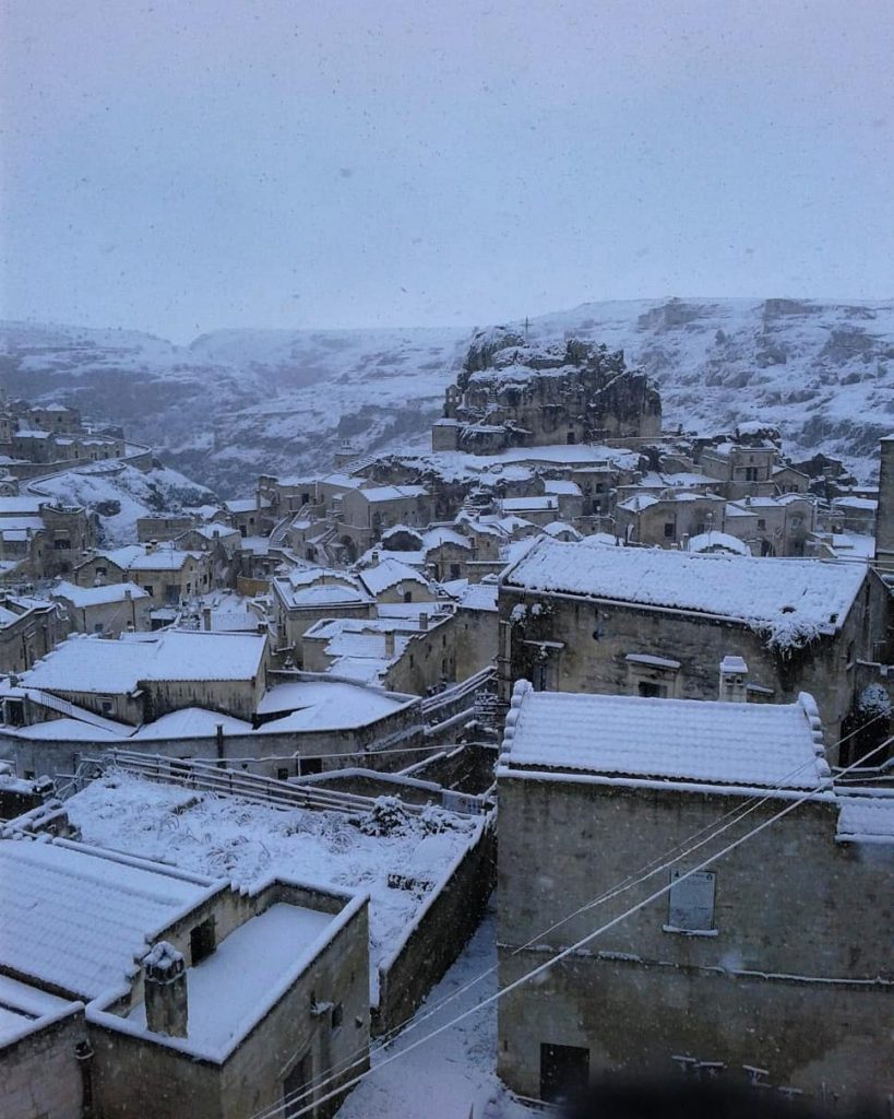 Sassi Matera neve