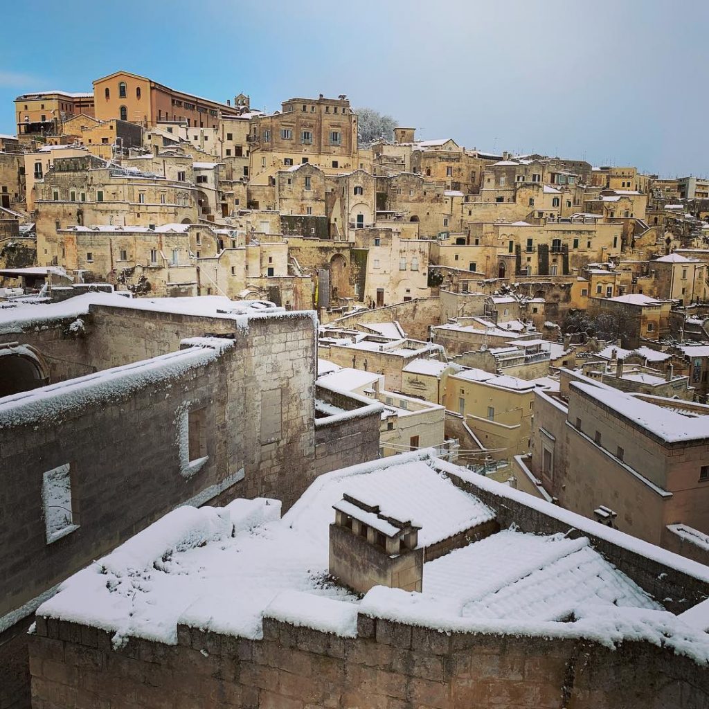 Sassi Matera neve