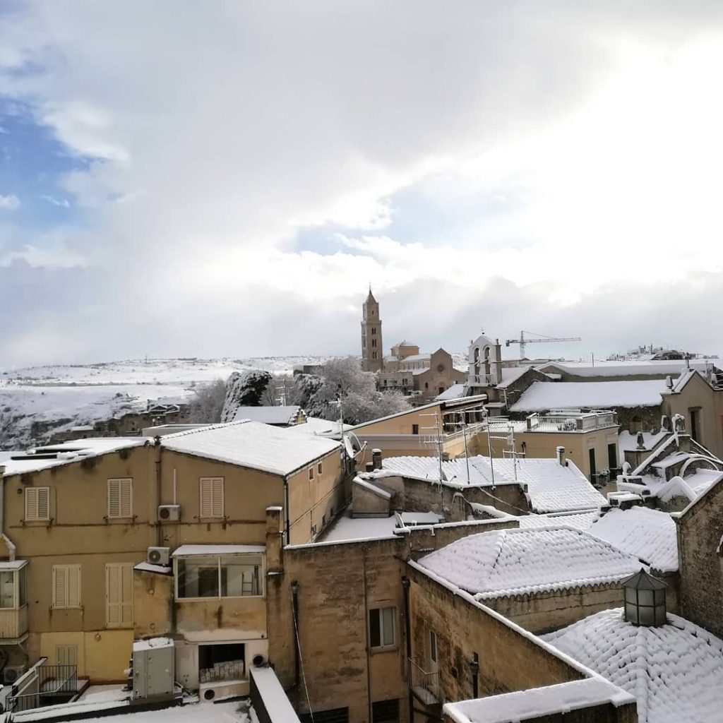 Sassi Matera neve