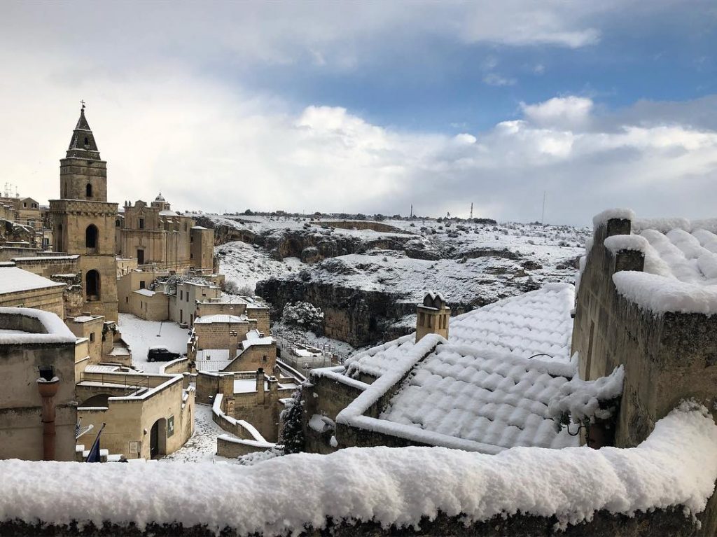 Sassi Matera neve