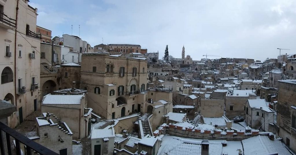 Sassi Matera neve