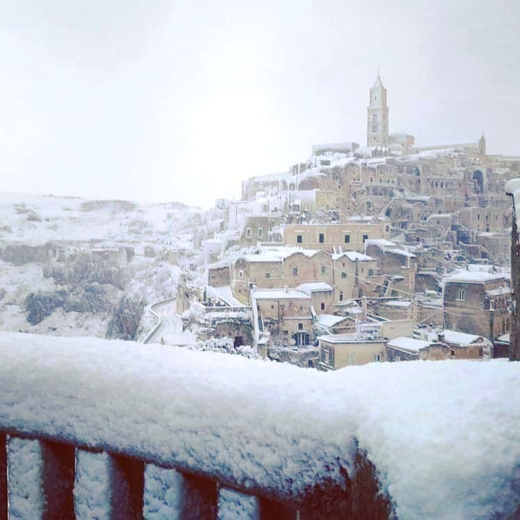 Sassi Matera neve