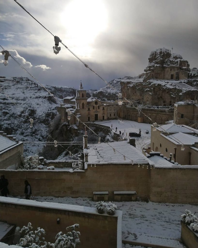 Sassi Matera neve