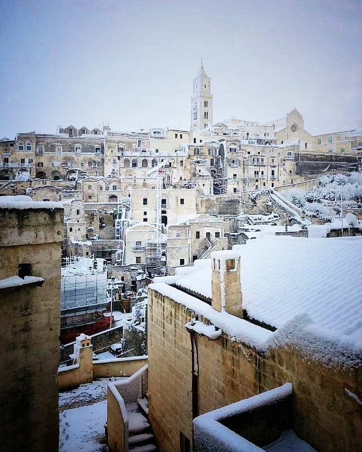 Sassi Matera neve
