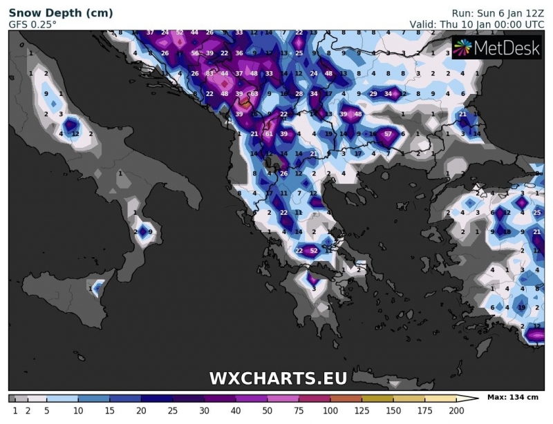 allerta meteo freddo italia 10 gennaio neve
