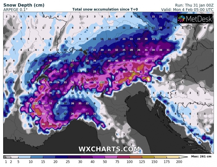 allerta meteo italia 4 febbraio neve
