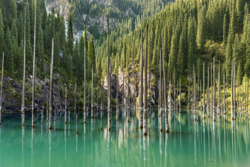 lago kaindy kazakistan