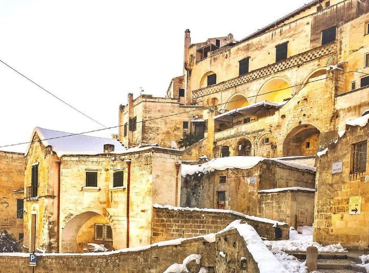 Sassi Matera neve