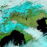 Ecco gli effetti del Ciclone Polare al Nord: un “velo” di neve in rapido scioglimento, le immagini dallo Spazio