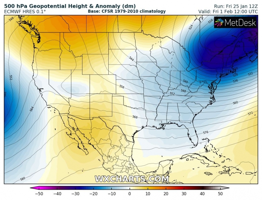 previsioni meteo freddo canada usa 1 febbraio