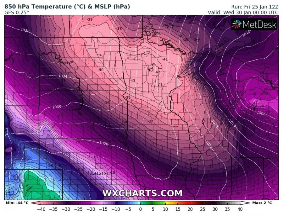 previsioni meteo freddo canada usa 30 gennaio temperature