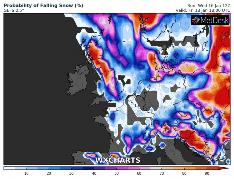 previsioni meteo freddo europa 18 gennaio anomalia termica