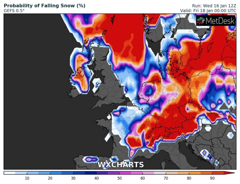 previsioni meteo freddo europa 18 gennaio anomalia termica