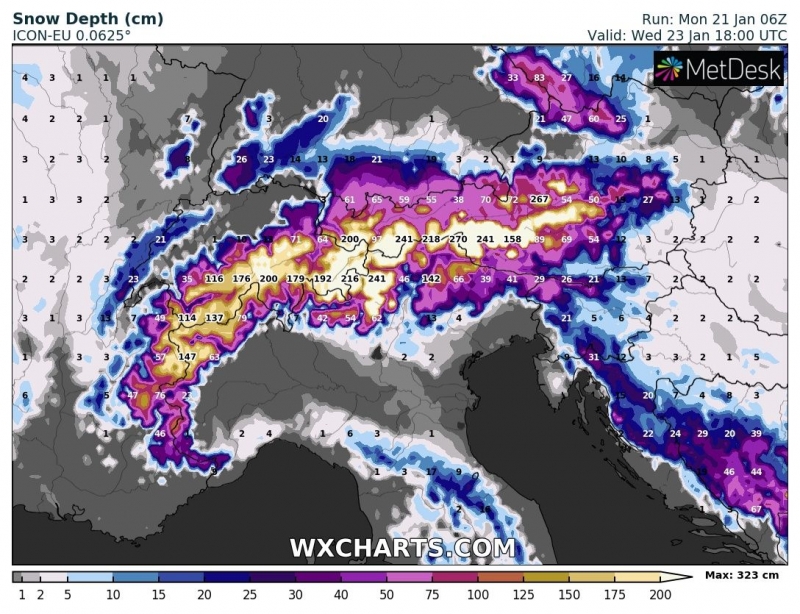 previsioni meteo freddo europa 23 gennaio neve balcani italia