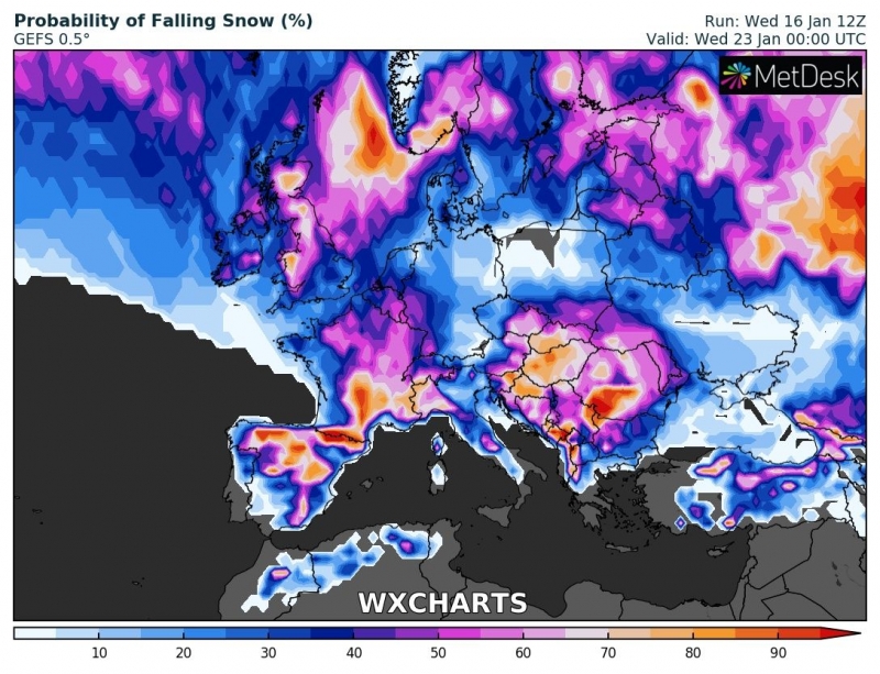 previsioni meteo freddo europa 23 gennaio neve