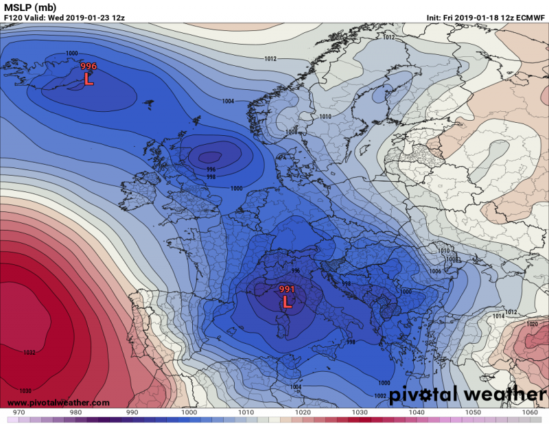 previsioni meteo freddo europa 23 gennaio pressione