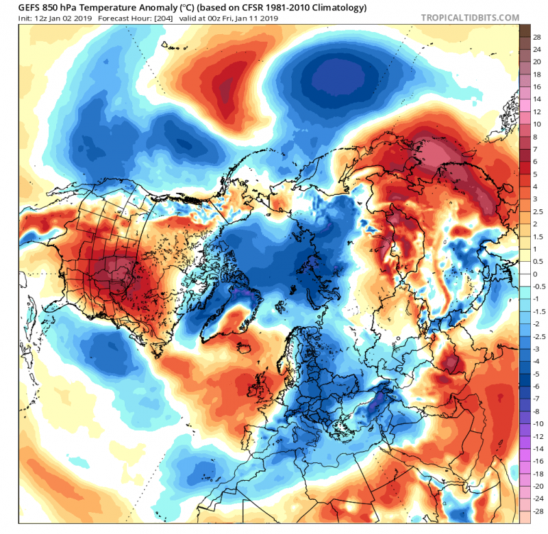 previsioni meteo inverno europa 11 gennaio