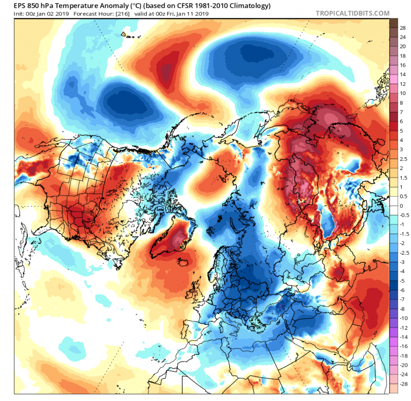 previsioni meteo inverno europa 11 gennaio