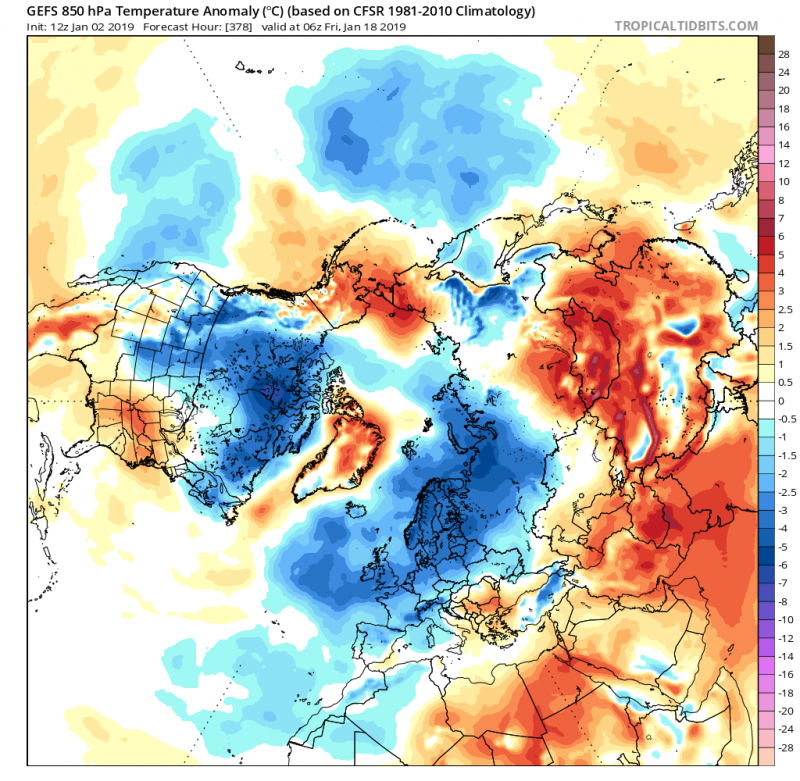 previsioni meteo inverno europa 18 gennaio