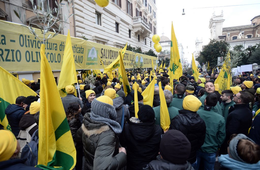 Ministero delle Politiche Agricole. Manifestazione di Coldiretti