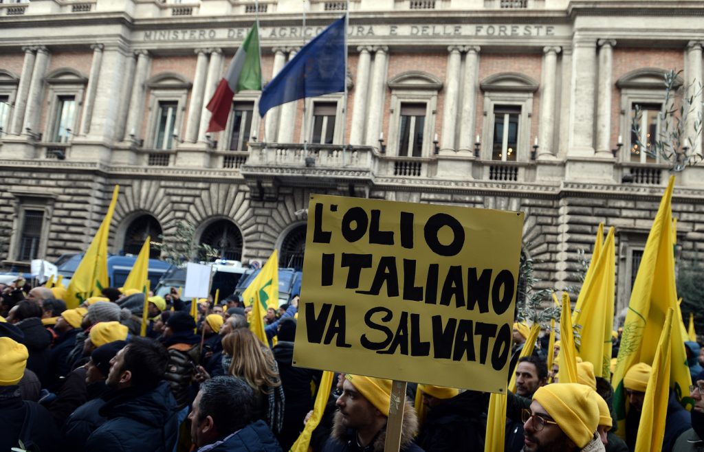 Ministero delle Politiche Agricole. Manifestazione di Coldiretti