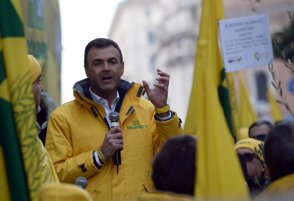 Ministero delle Politiche Agricole. Manifestazione di Coldiretti