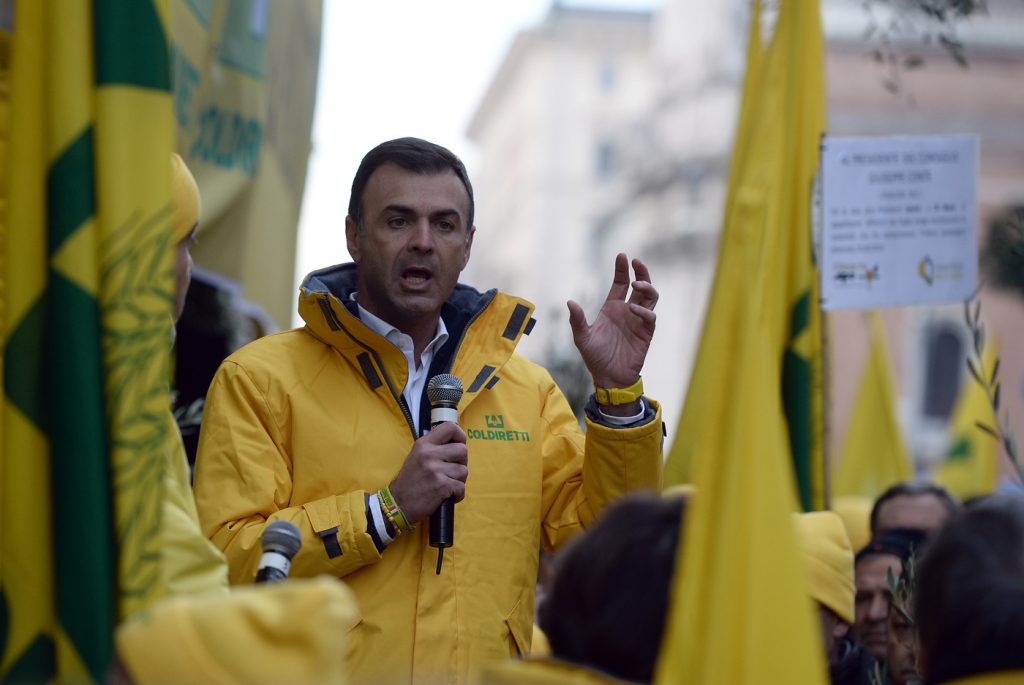 Ministero delle Politiche Agricole. Manifestazione di Coldiretti