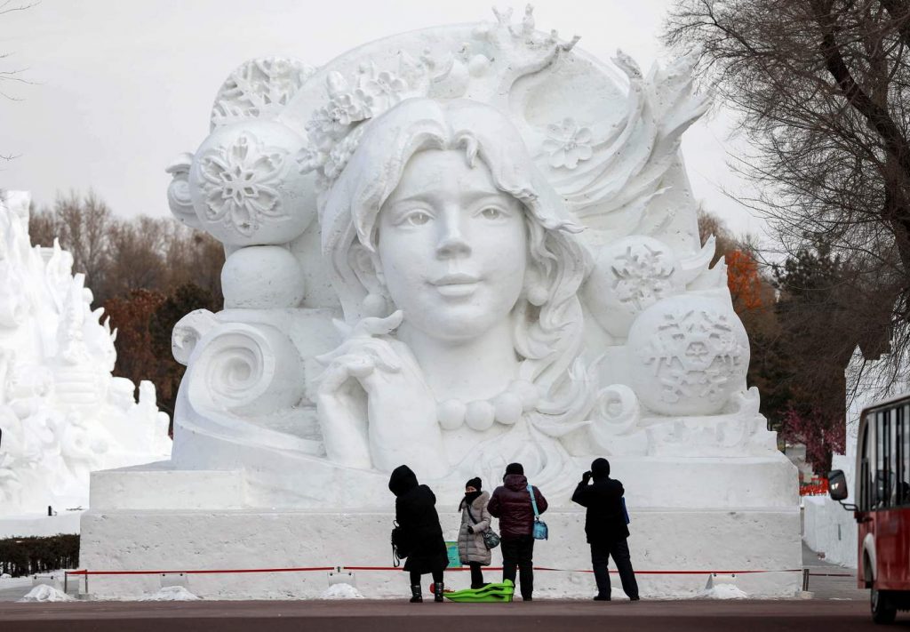 cina sculture ghiaccio harbin