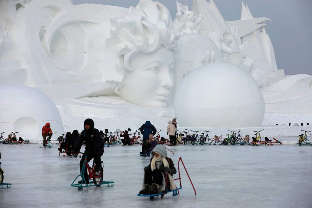cina sculture ghiaccio harbin