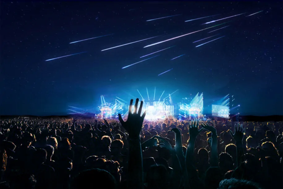 stelle cadenti artificiali