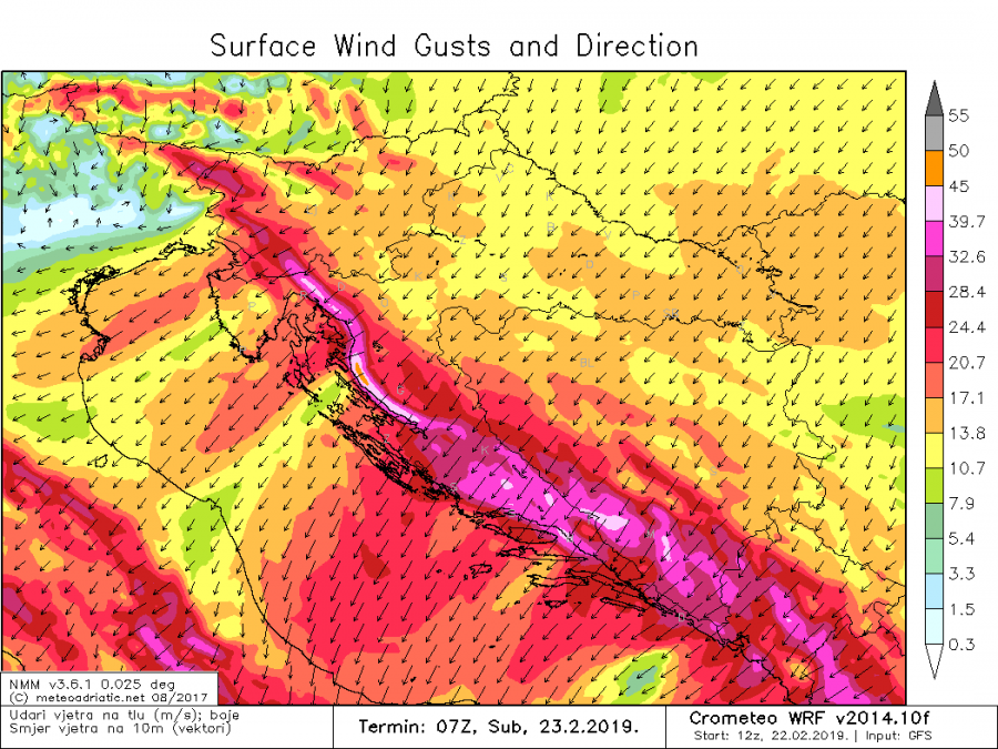allerta meteo vento italia 23 febbraio