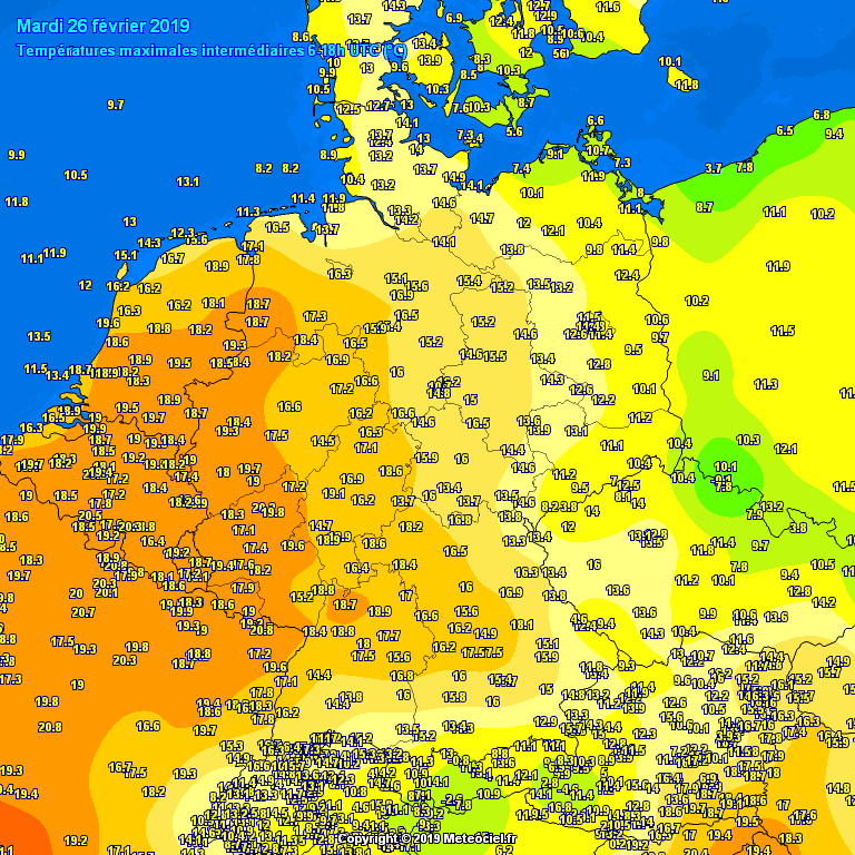 caldo germania 26 febbraio