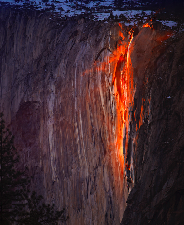 cascate di fuoco california