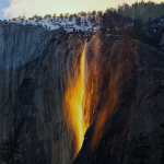 California, tutto pronto per lo spettacolo delle “Cascate di fuoco”: la Horsetail Fall sarà “in fiamme” allo Yosemite National Park [FOTO e VIDEO]