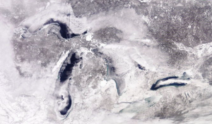 grandi laghi ghiaccio vortice polare