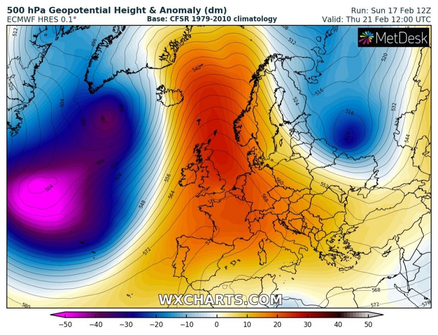previsioni meteo caldo europa 21 febbraio