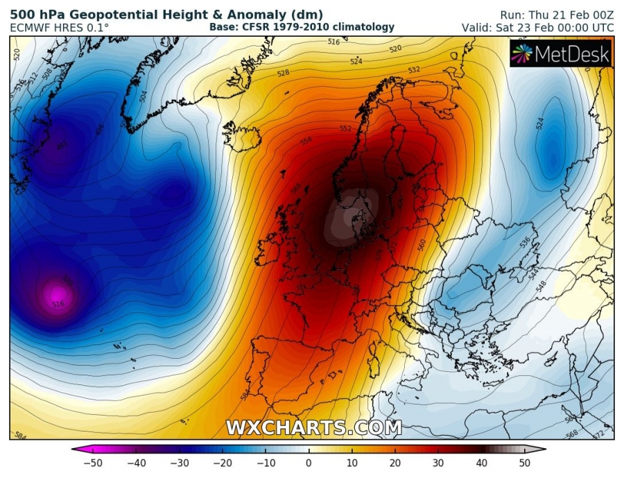 previsioni meteo caldo europa 23 febbraio